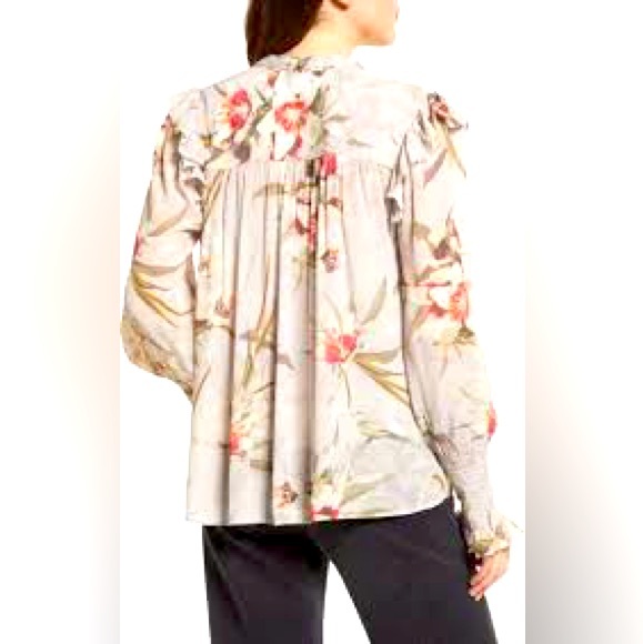 AllSaints Lara Kuroyuri Floral Print Blouse - Picture 3 of 8